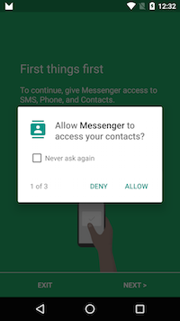 Permission request