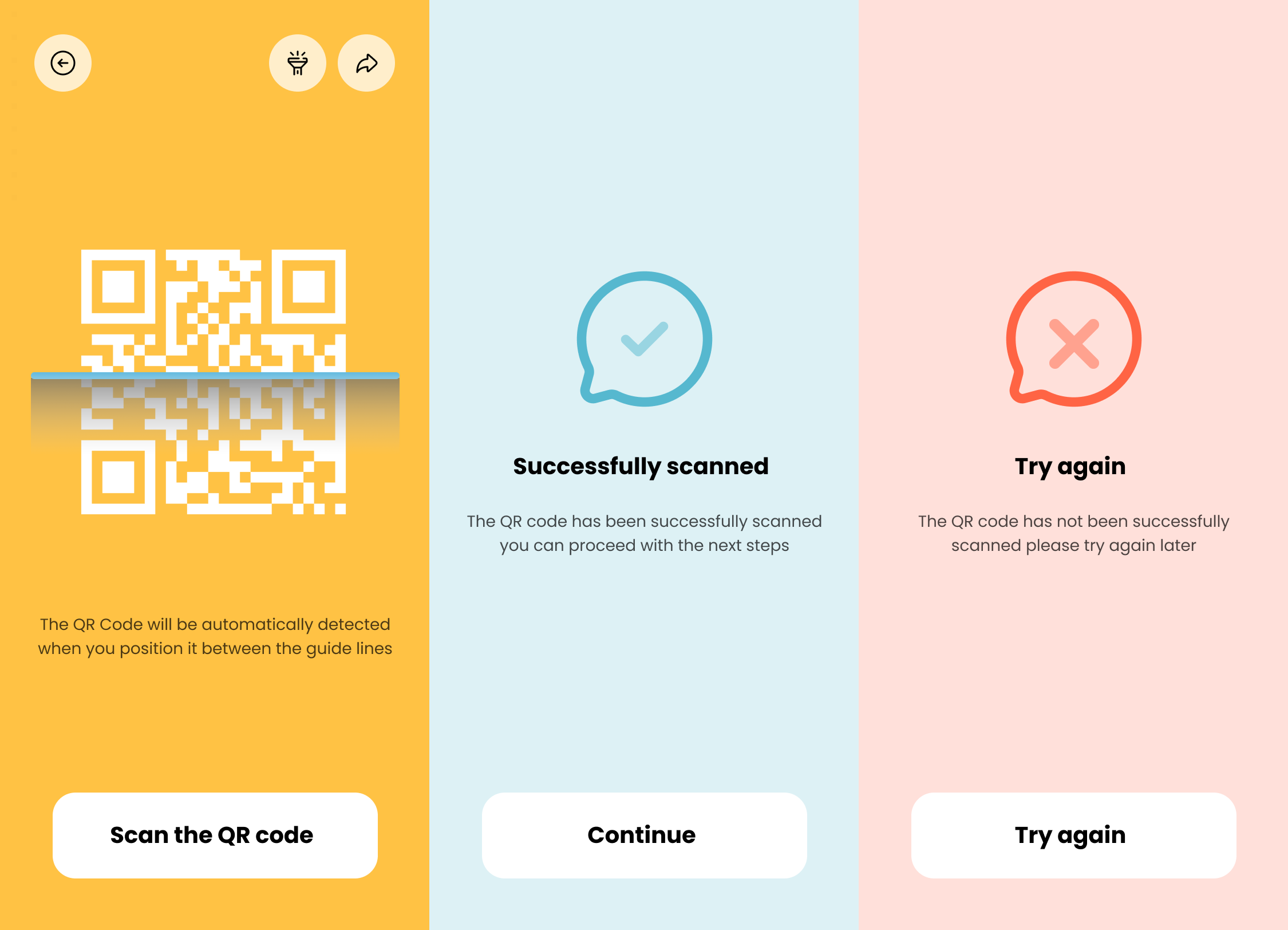 Exploratory testing QR snanner steps