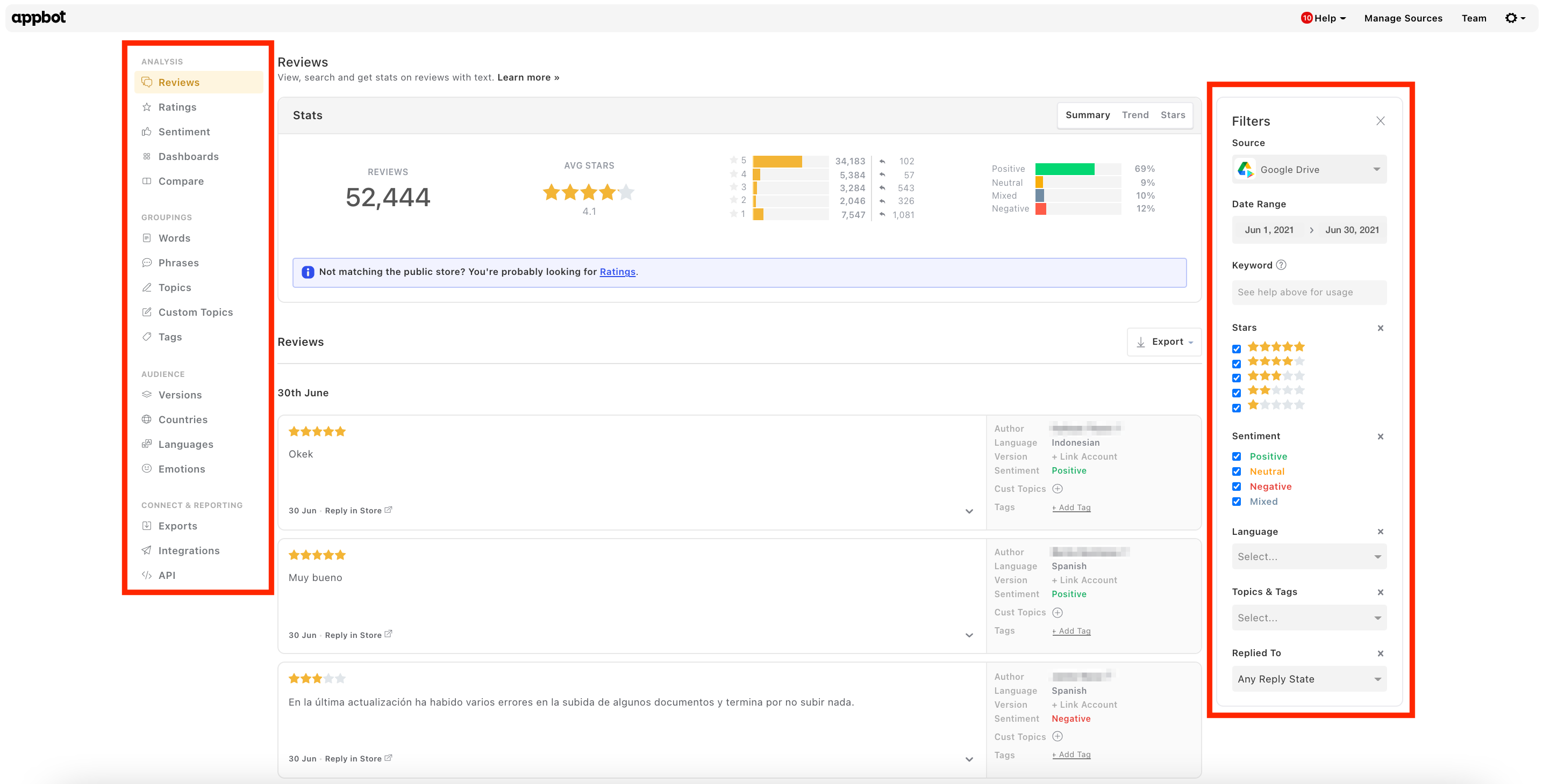 Appbot reviews