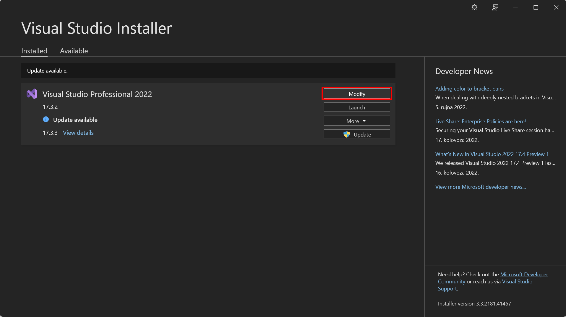 visualStudioInstallerHome